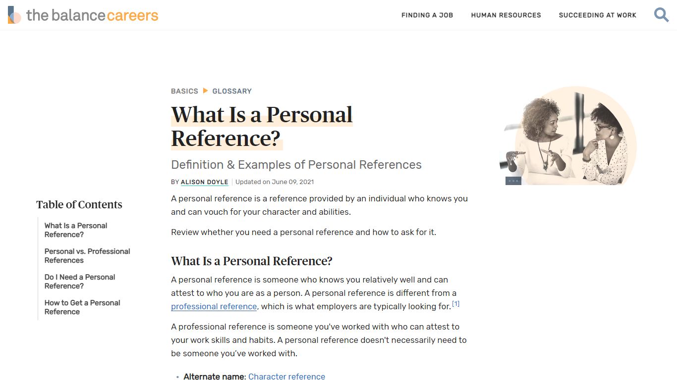 Personal References: What Are They? - The Balance Careers